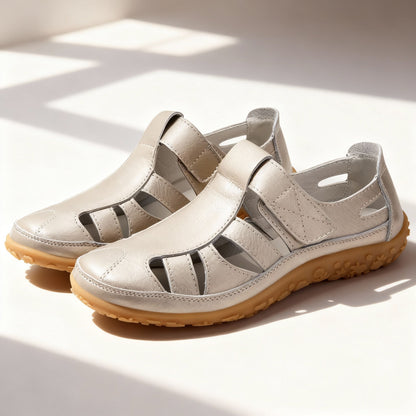 Verona Leather Slip-On Shoes - Gold