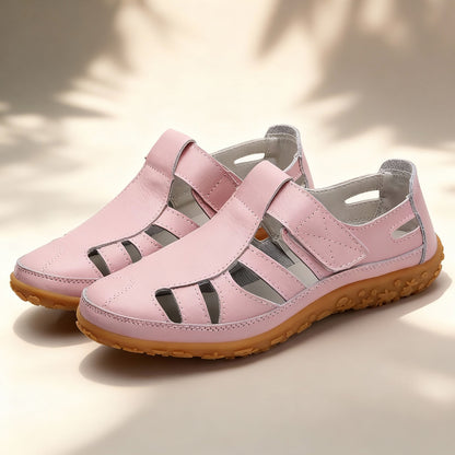 Verona Leather Slip-On Shoes - Petal Pink