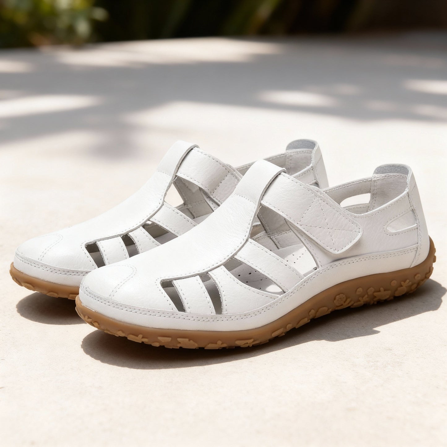 Verona Leather Slip-On Shoes - White
