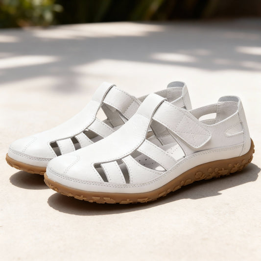 Verona Leather Slip-On Shoes - White