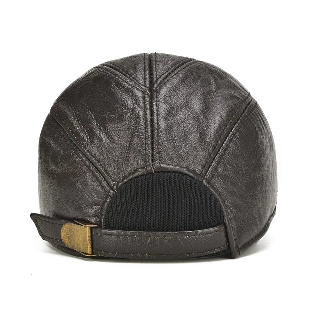 Verona Leather Cap