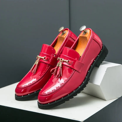 Verona Leather Loafers - Burgundy