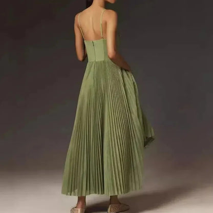 Verona Pleated Suspender Dress