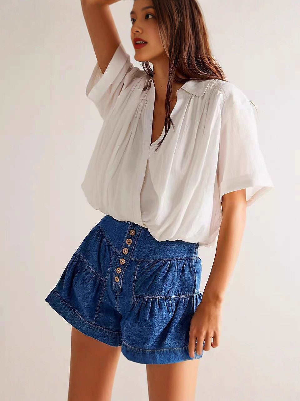 Verzasca Slim Denim Shorts