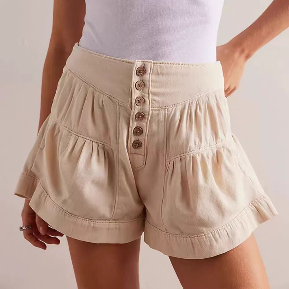 Verzasca Slim Denim Shorts - Stone