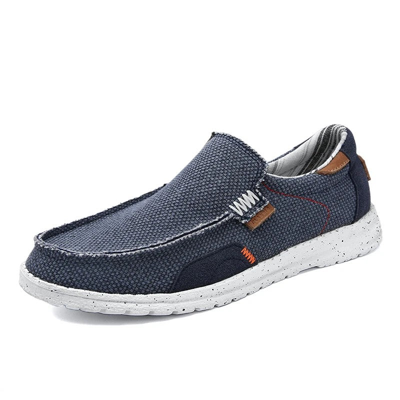Vista Canvas Slip-On Loafers - Navy Blue