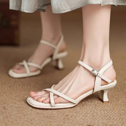 Vicenza Leather Kitten Heels