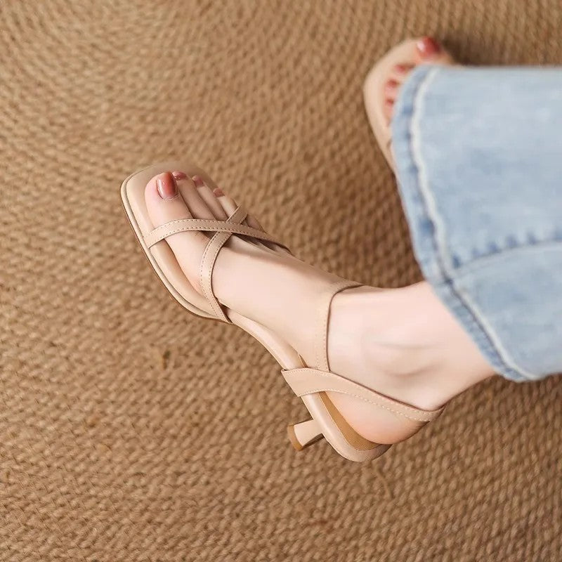 Vicenza Leather Kitten Heels
