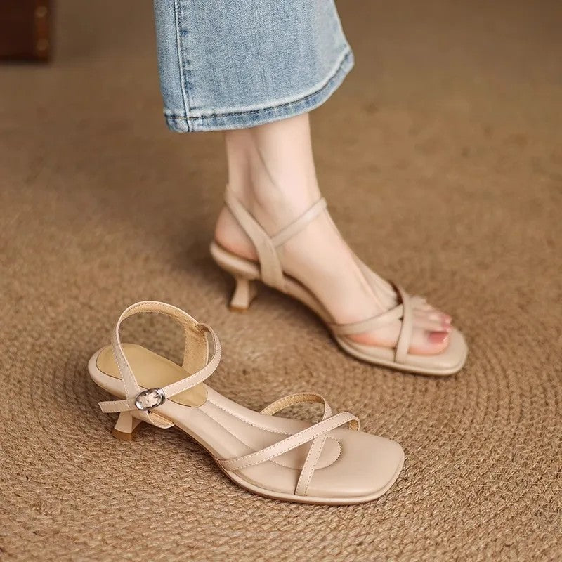 Vicenza Leather Kitten Heels