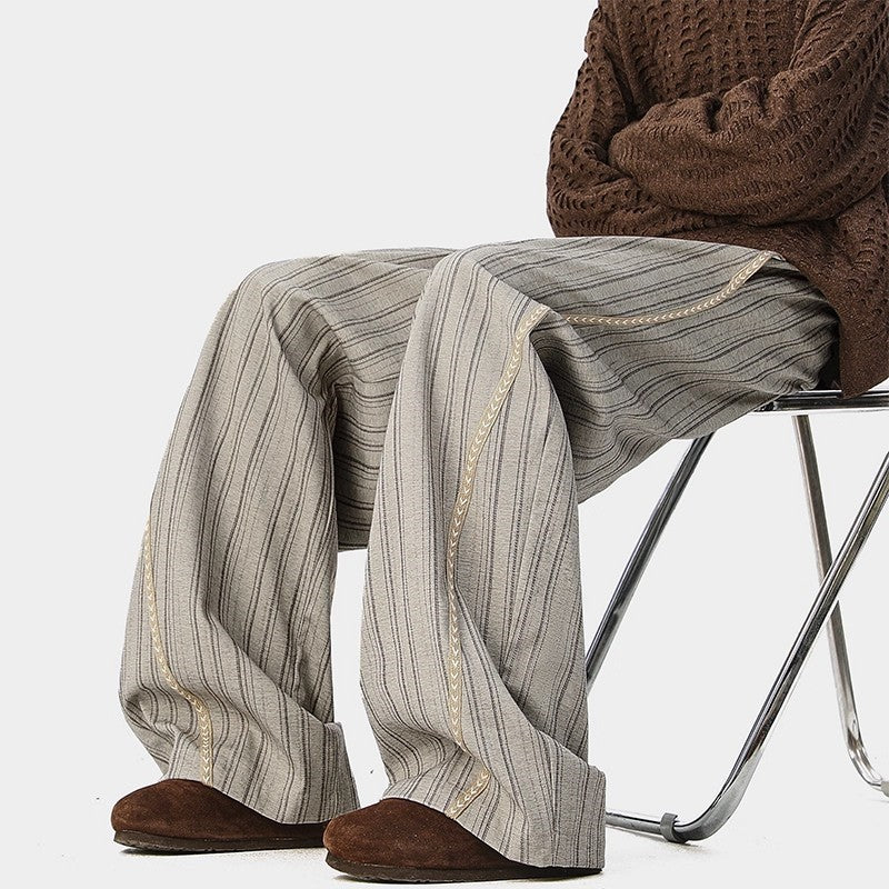 Vitoria Striped Wide-Leg Trousers