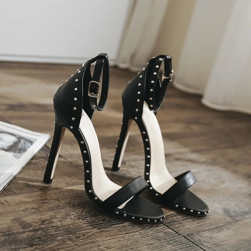 Viviana Studded Heel Sandals