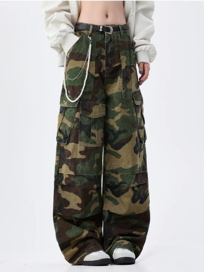 Zadar Camouflage Baggy Cargo Jeans