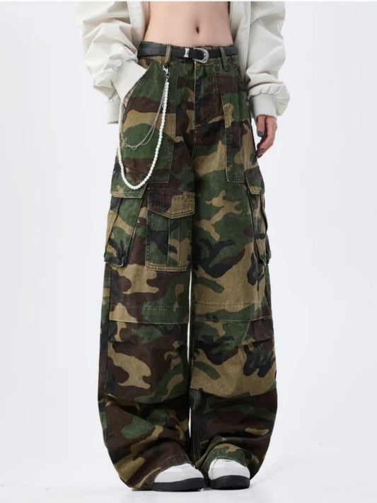 Zadar Camouflage Baggy Cargo Jeans