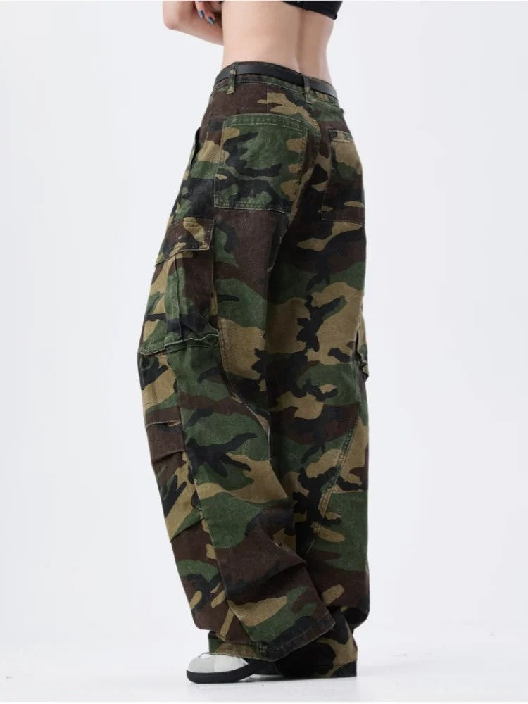 Zadar Camouflage Baggy Cargo Jeans
