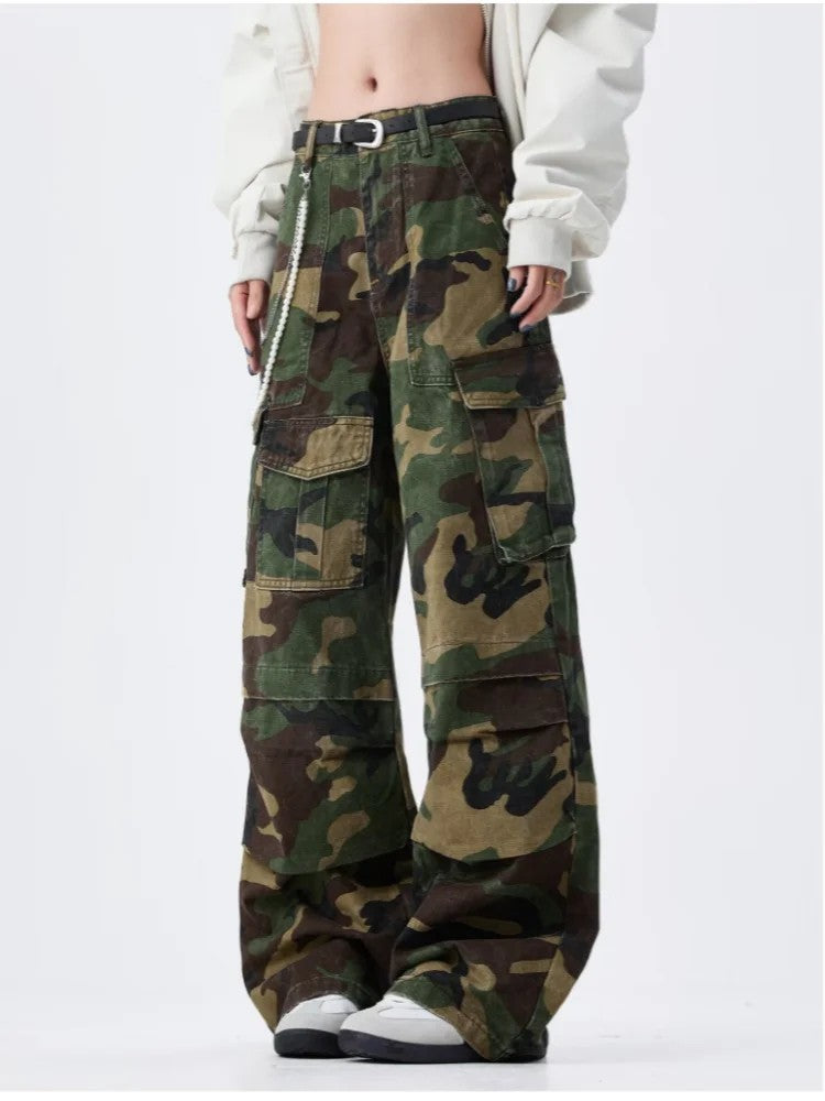 Zadar Camouflage Baggy Cargo Jeans