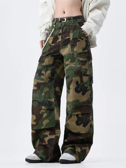 Zadar Camouflage Baggy Cargo Jeans