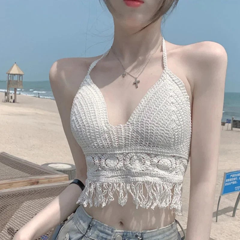 Zadar Crochet Halter Top