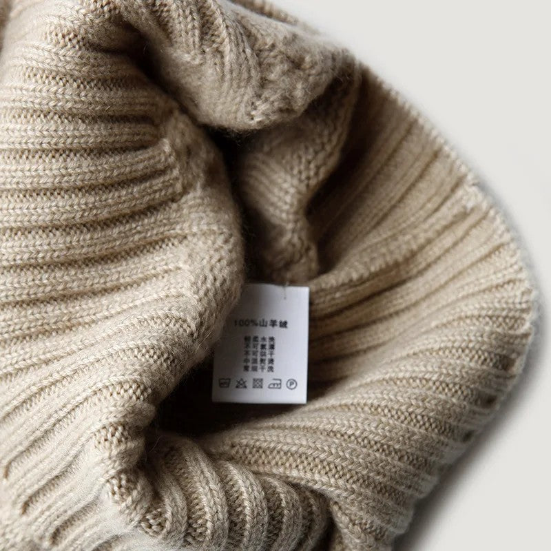 Zermatt 100% Cashmere Pom Beanie